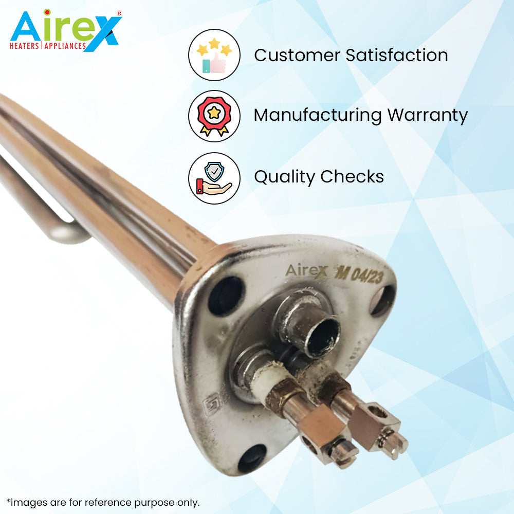 Triangle Type Geyser Heating Element With Thermostat Pocket