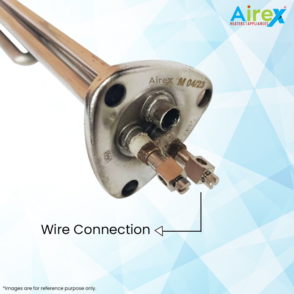 Triangle Type Geyser Heating Element With Thermostat Pocket