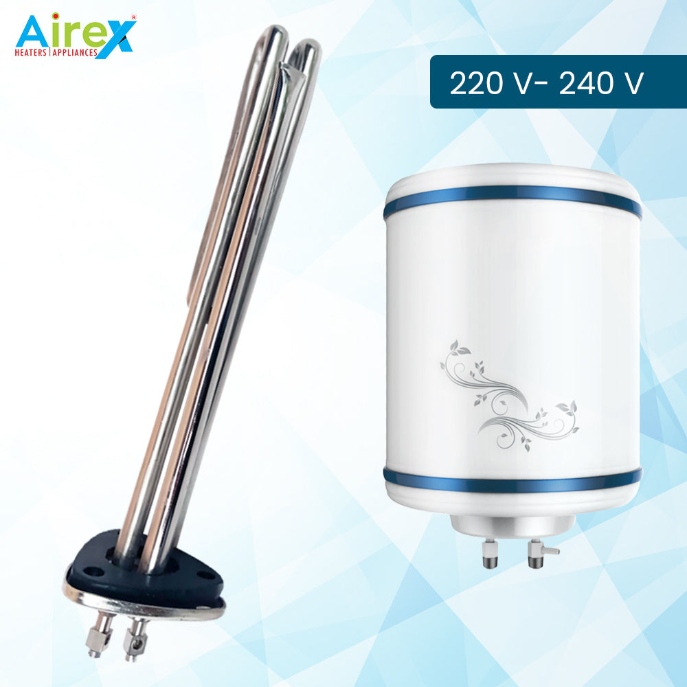 Triangle Type Geyser Heating Element With Thermostat Pocket