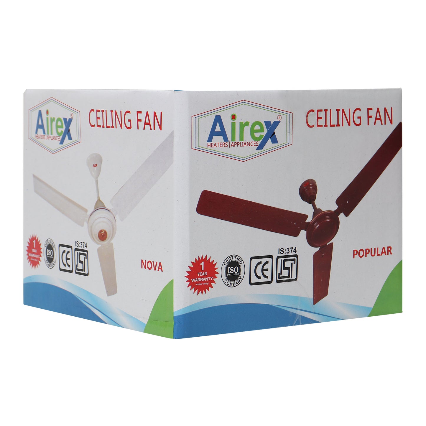 Popular Decorative 1200 mm 3 Blade Ceiling Fan (Brown)