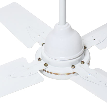 Popular 24 Inch 600 mm 4 Blade Ceiling Fan (White)