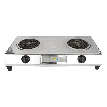 Stainless Steel Electric Double Hot Plate Coil Type (2500 Watt)