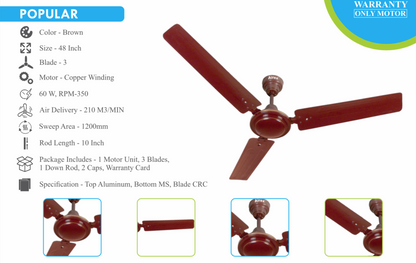 Popular Ceiling Fan 1200 mm