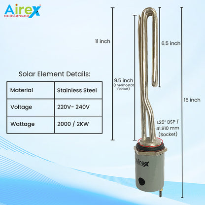 Solar Panel Water Heater Element Efficient Heating Solutions – AIREX